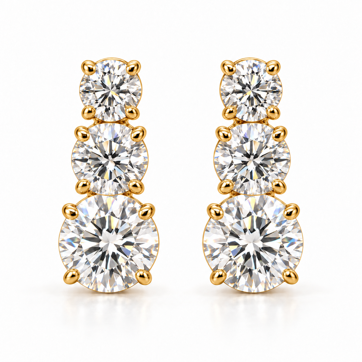 Trinity Earrings Gold
