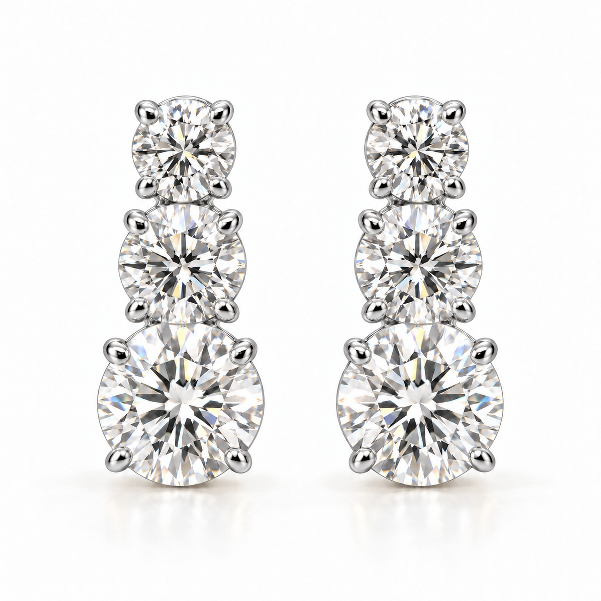 Trinity Earrings Silver