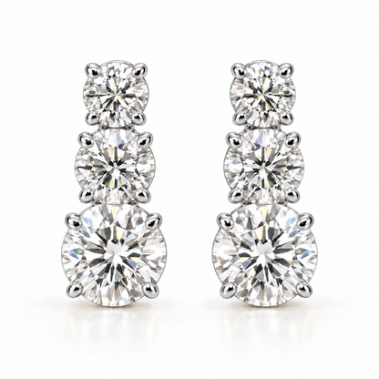 Trinity Earrings Silver