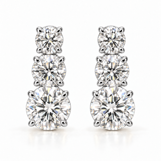 Trinity Earrings Silver